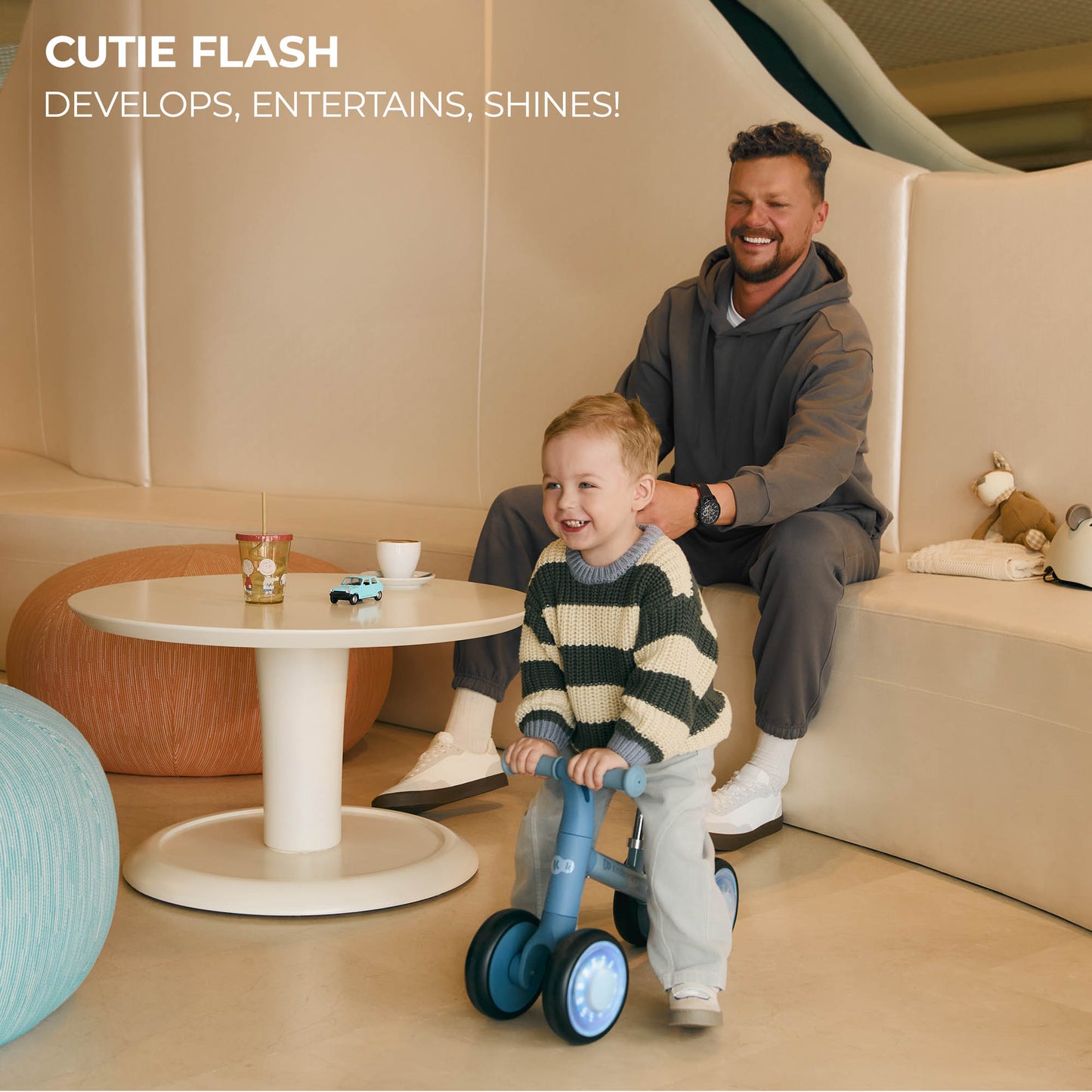 Kinderkraft CUTIE FLASH колело за баланс BLUE