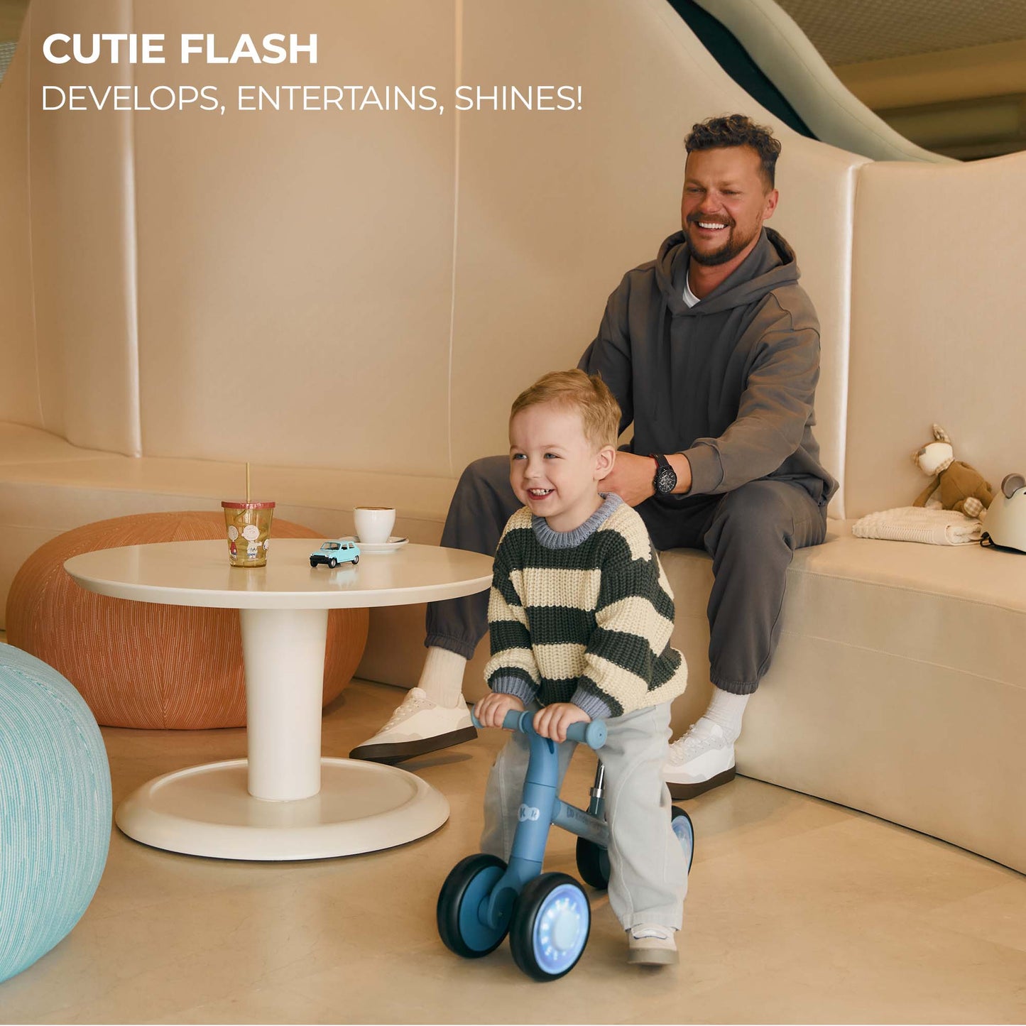 Kinderkraft CUTIE FLASH колело за баланс GREEN