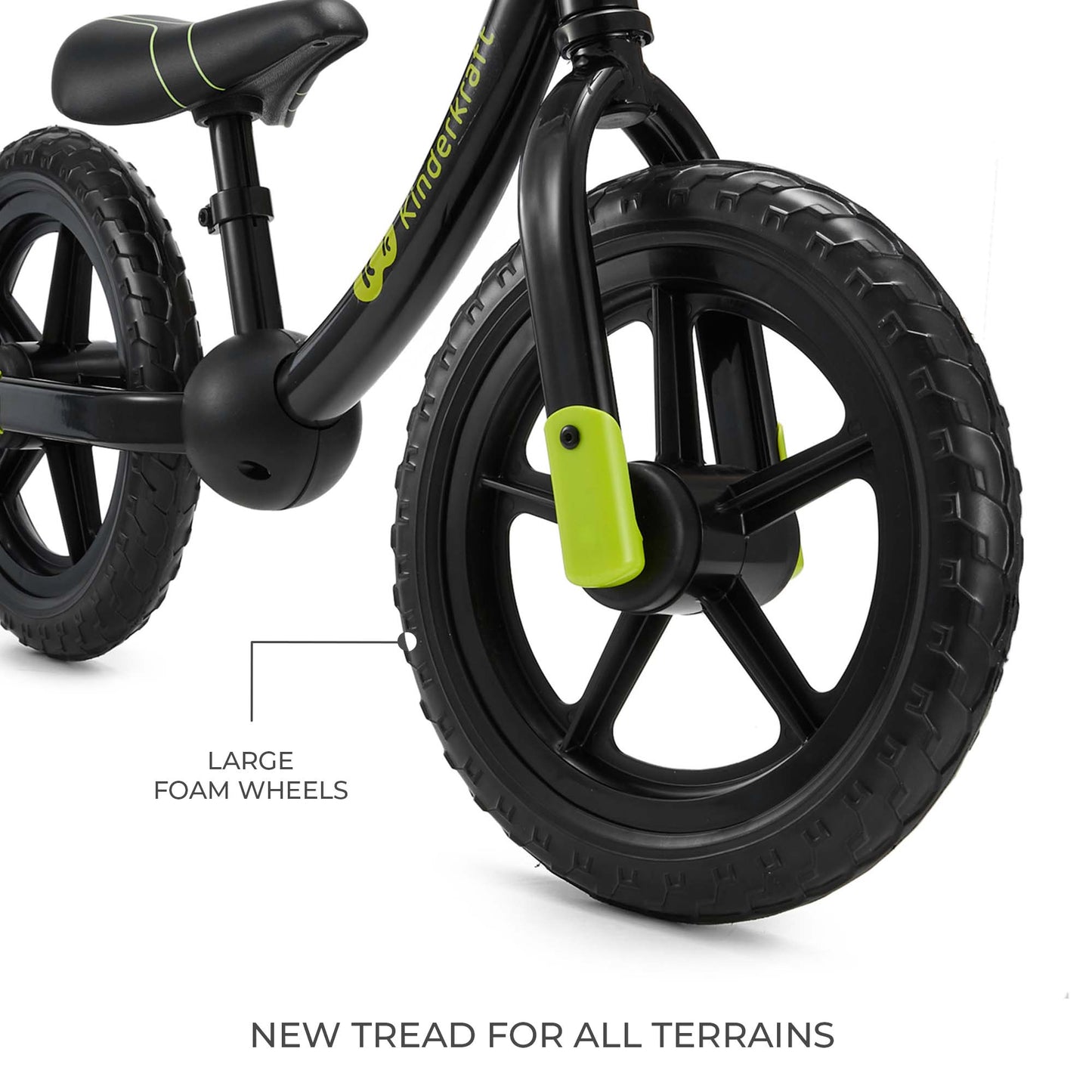 Kinderkraft колело за баланс 2WAY NEXT OFFROAD BLACK