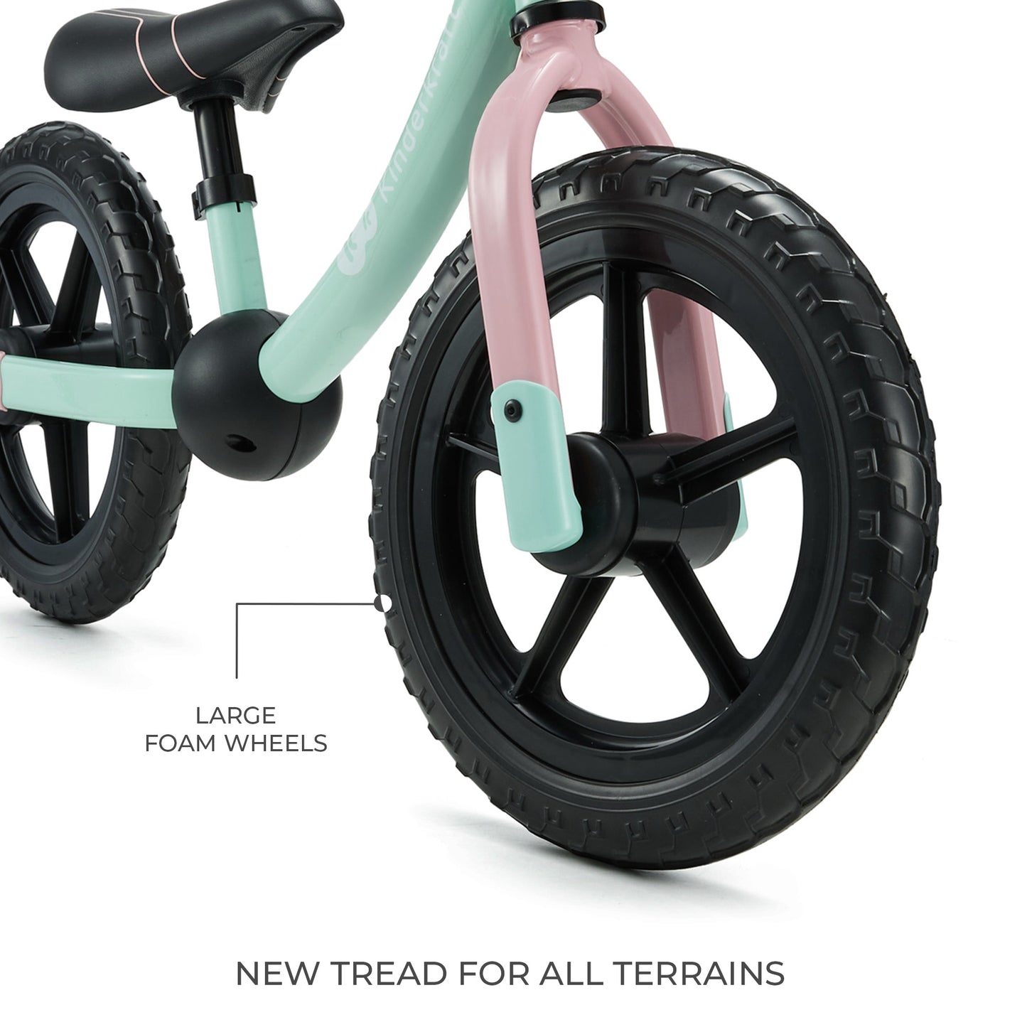 Kinderkraft колело за баланс 2WAY NEXT OFFROAD CANDY MINT