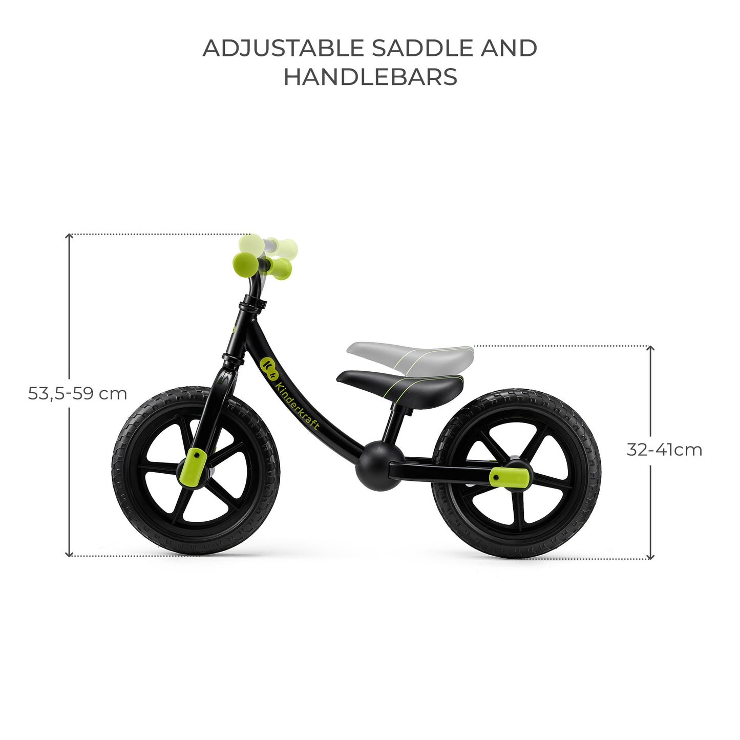 Kinderkraft колело за баланс 2WAY NEXT OFFROAD BLACK