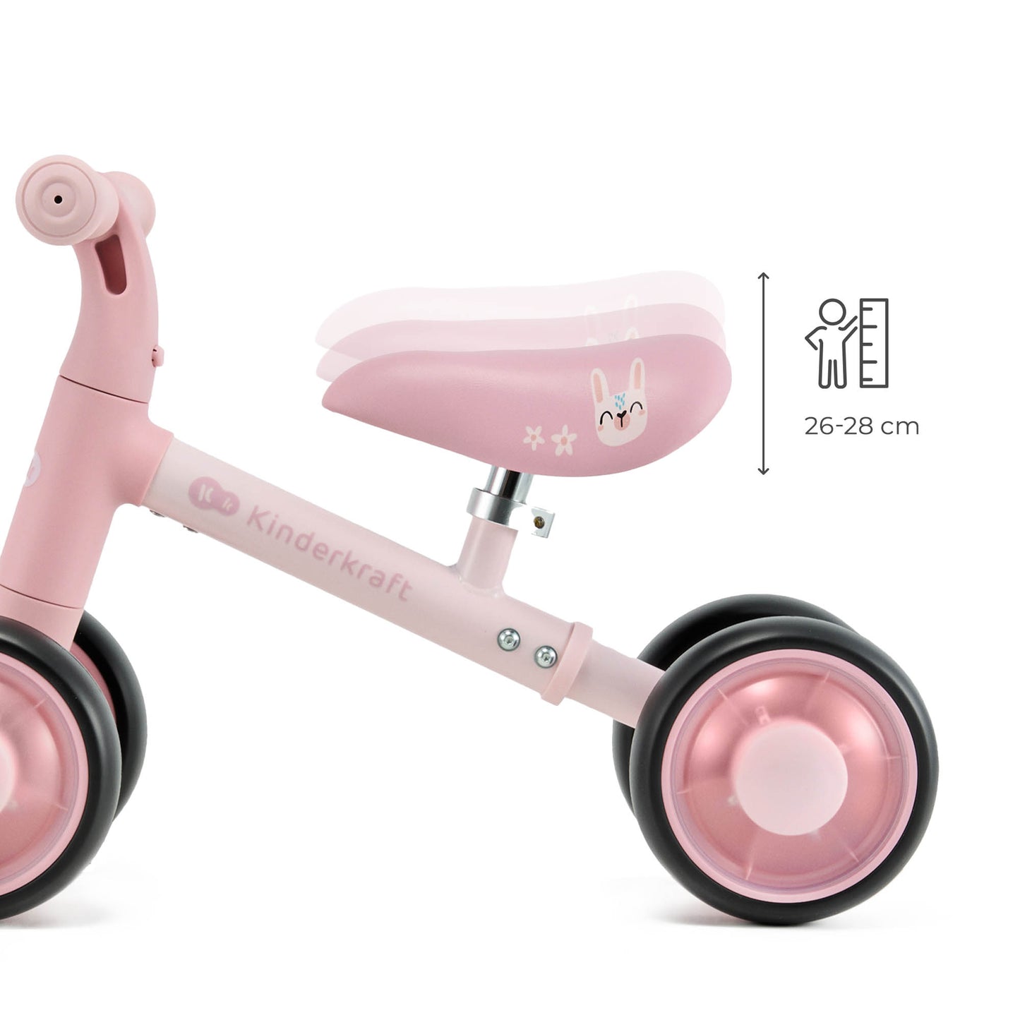Kinderkraft CUTIE FLASH колело за баланс PINK