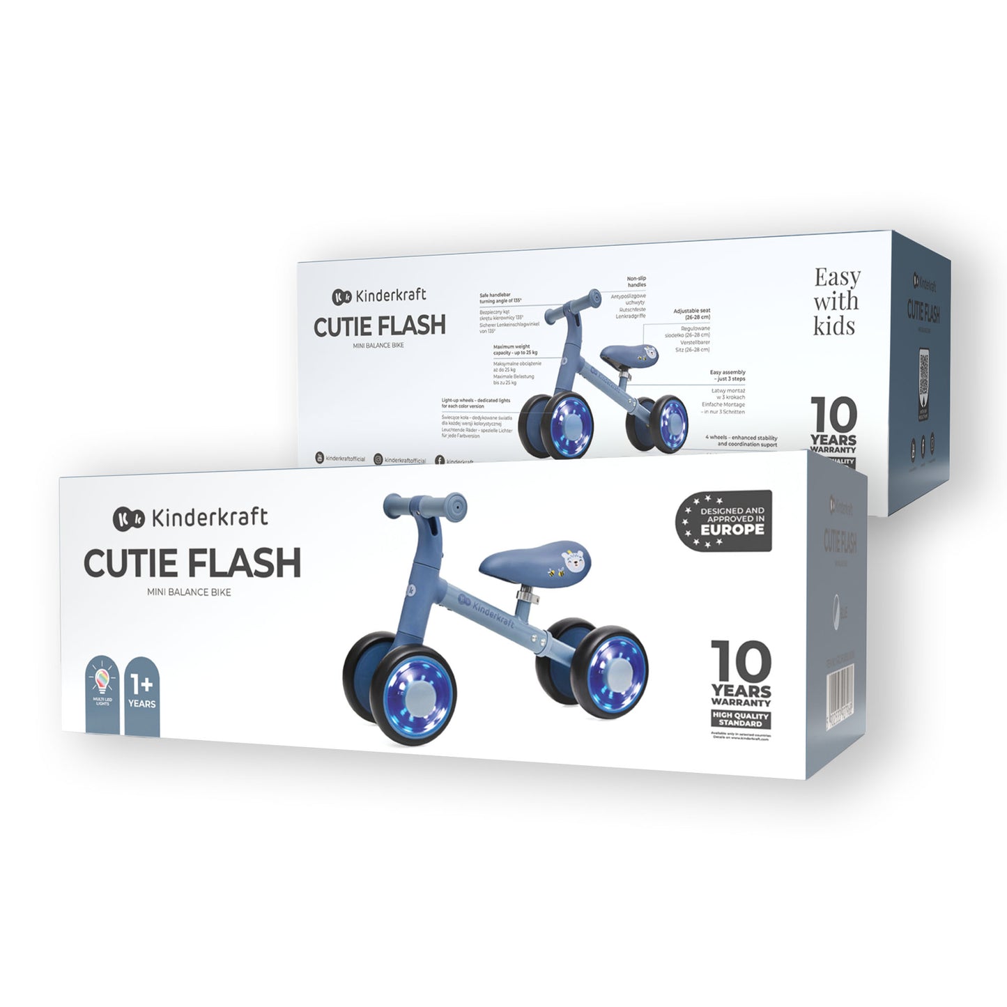 Kinderkraft CUTIE FLASH колело за баланс BLUE