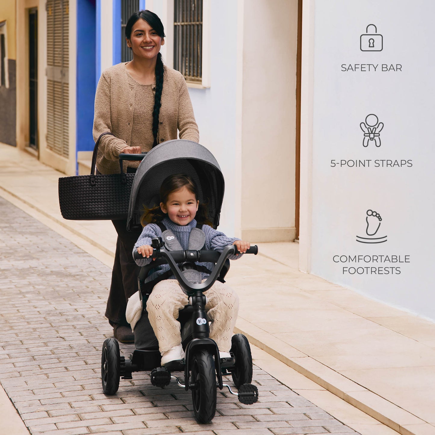 KinderKraft EASYTWIST бежова триколка KREASY00BEG0000