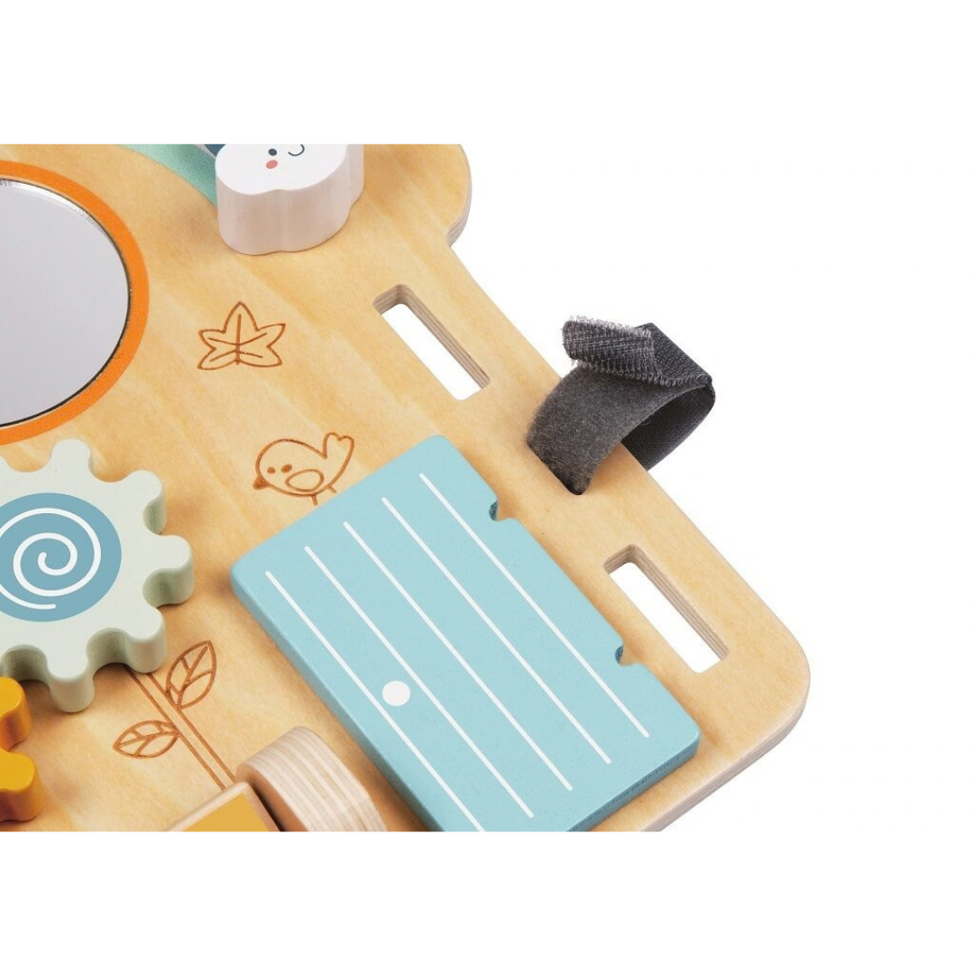 Дървен сензорен бизи борд къща с лъв 2Kids Toys – снимка 9