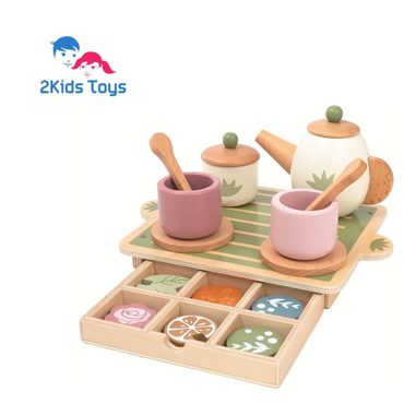 Дървен комплект за чаено парти 2Kids Toys – снимка 3