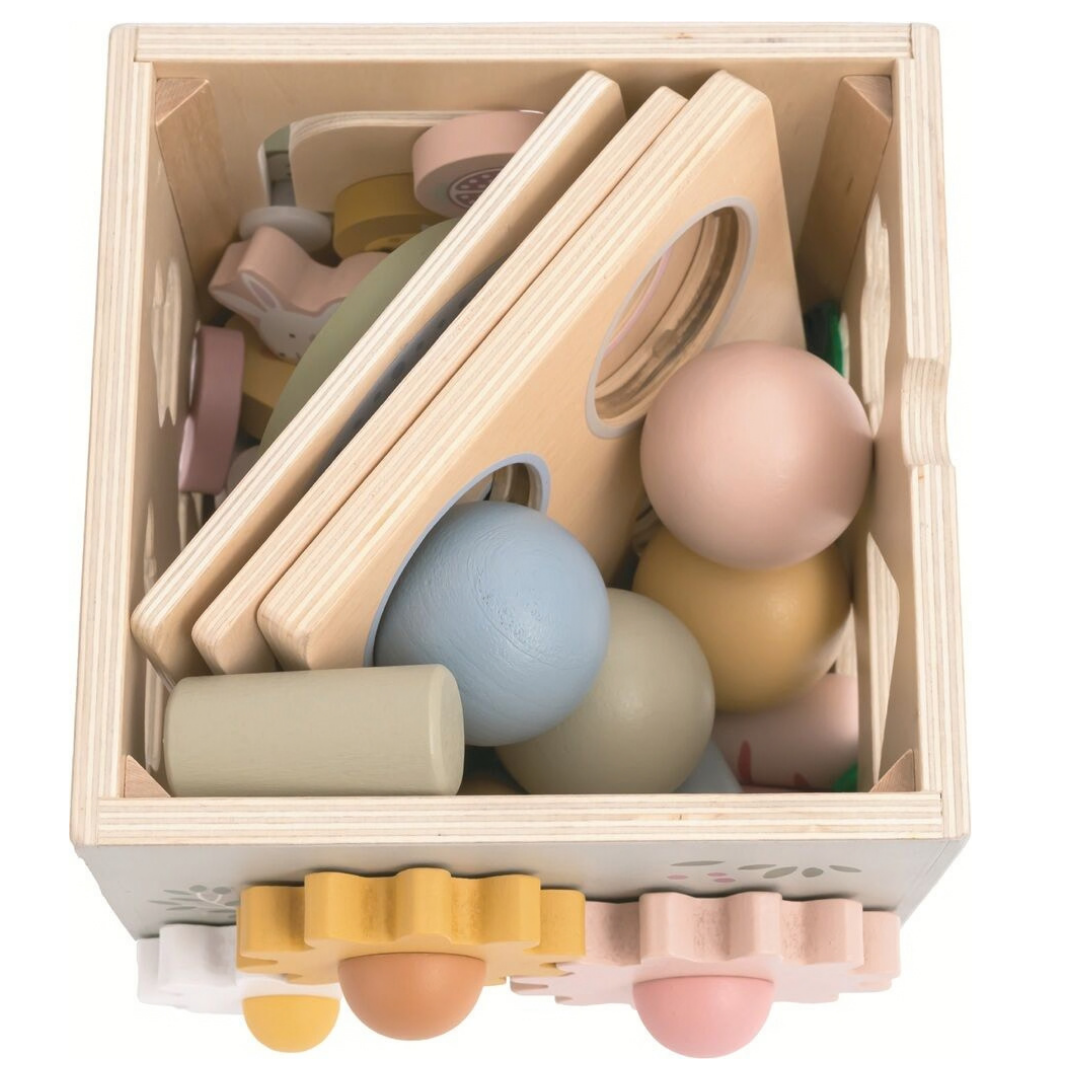 Дървен занимателен куб с фермерски животни 2Kids Toys – снимка 5