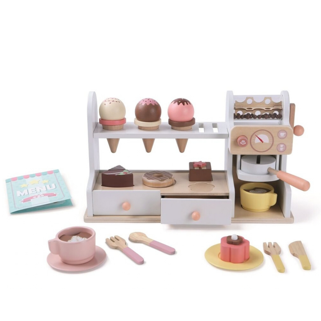 Дървена сладкарница и кафене 2 в 1 2Kids Toys – снимка 7