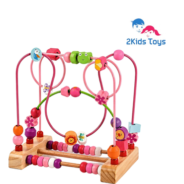 Дървен лабиринт Полянка с животни 2Kids Toys