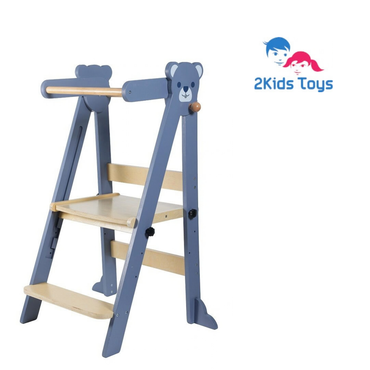 Дървена Монтесори кула Мече 2Kids Toys