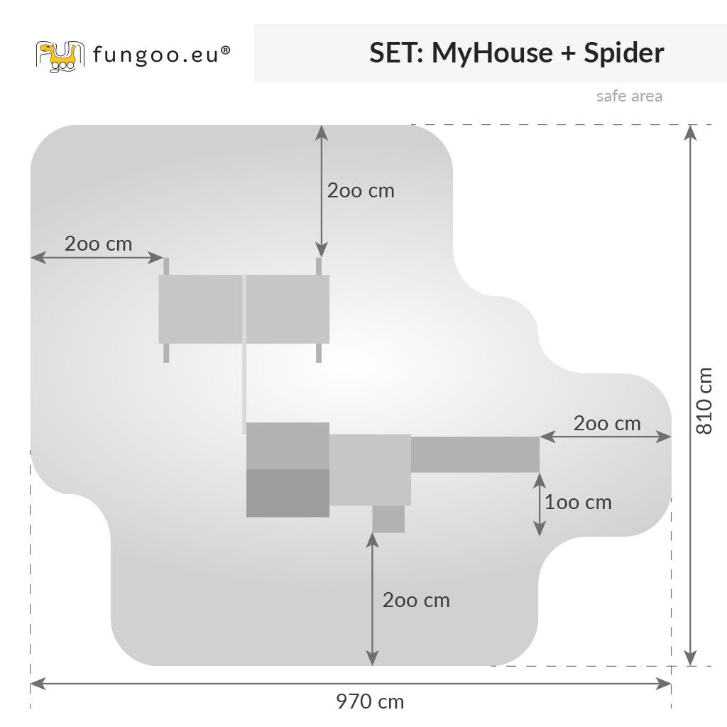 Fungoo 03512 My House + Spider детска площадка
