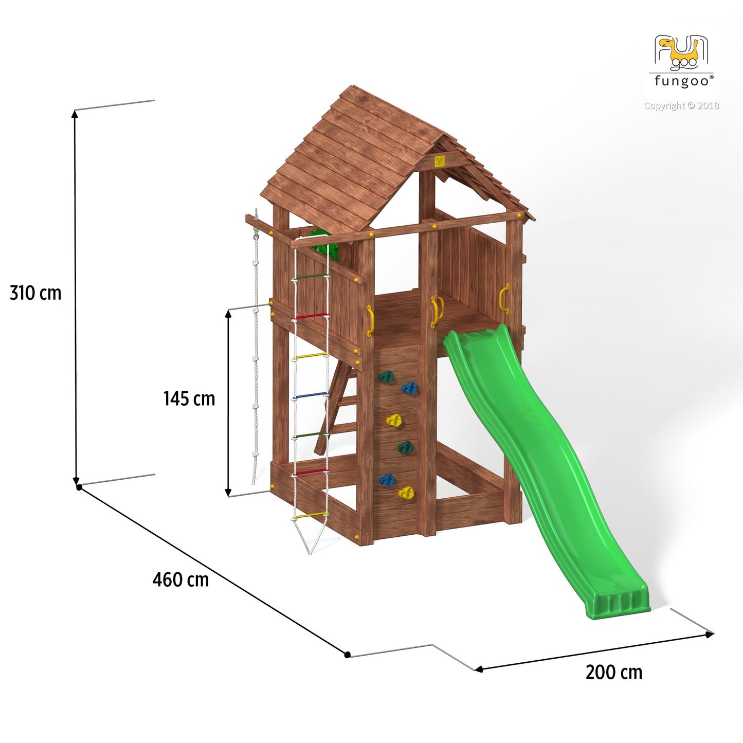 Fungoo 03160 FORTRESS детска площадка с пързалка