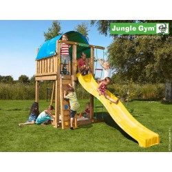 Jungle Gym Vila дървена детска площадка с пързалка