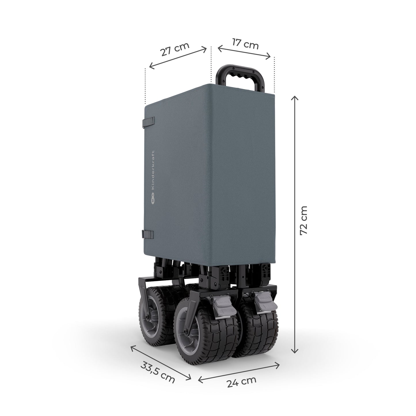 Kinderkraft Rollster сгъваема количка за деца ANTHRACITE