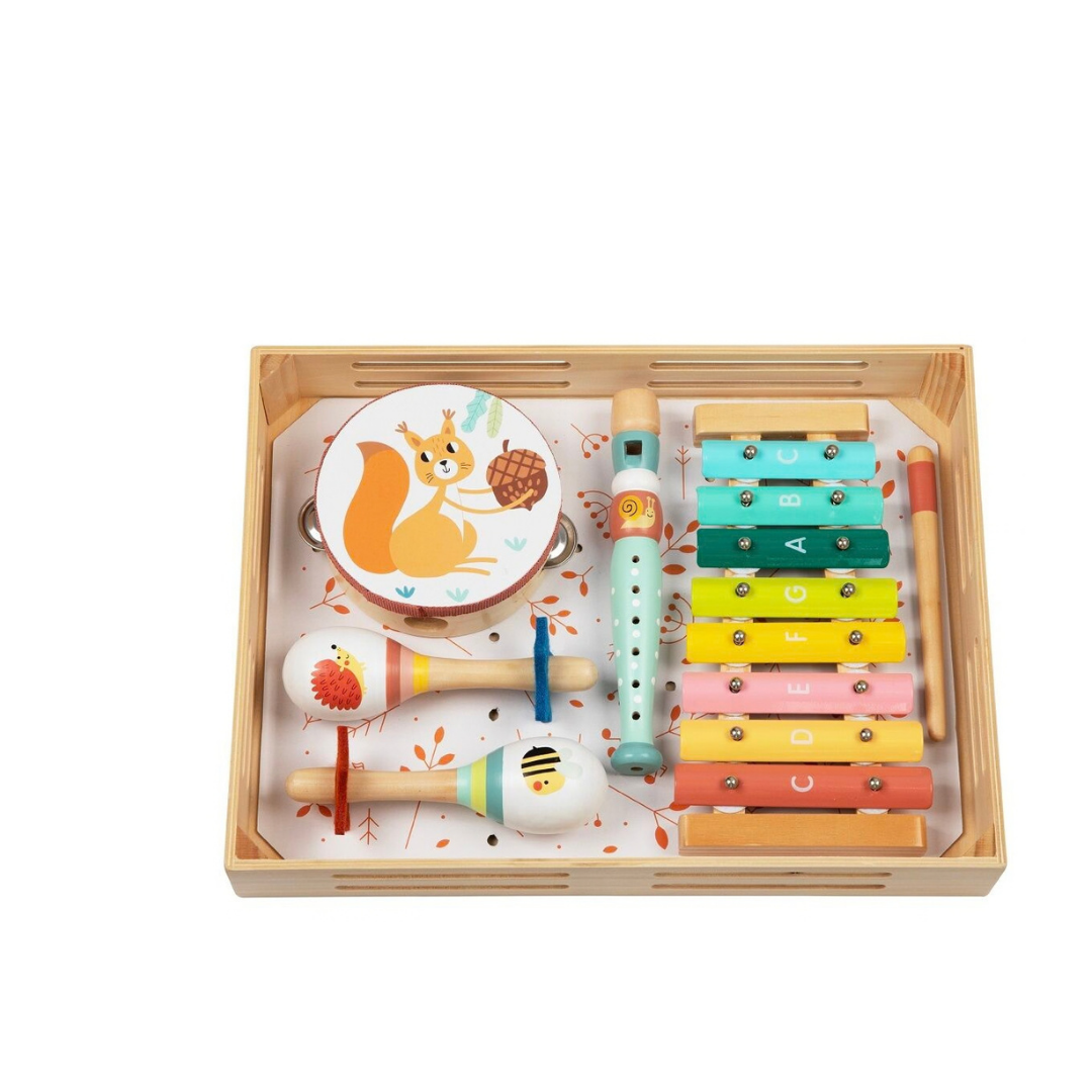 Дървен музикален комплект с горски животни 2Kids Toys – снимка 5