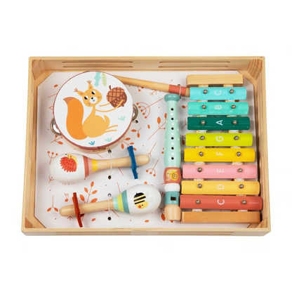 Дървен музикален комплект с горски животни 2Kids Toys – снимка 4