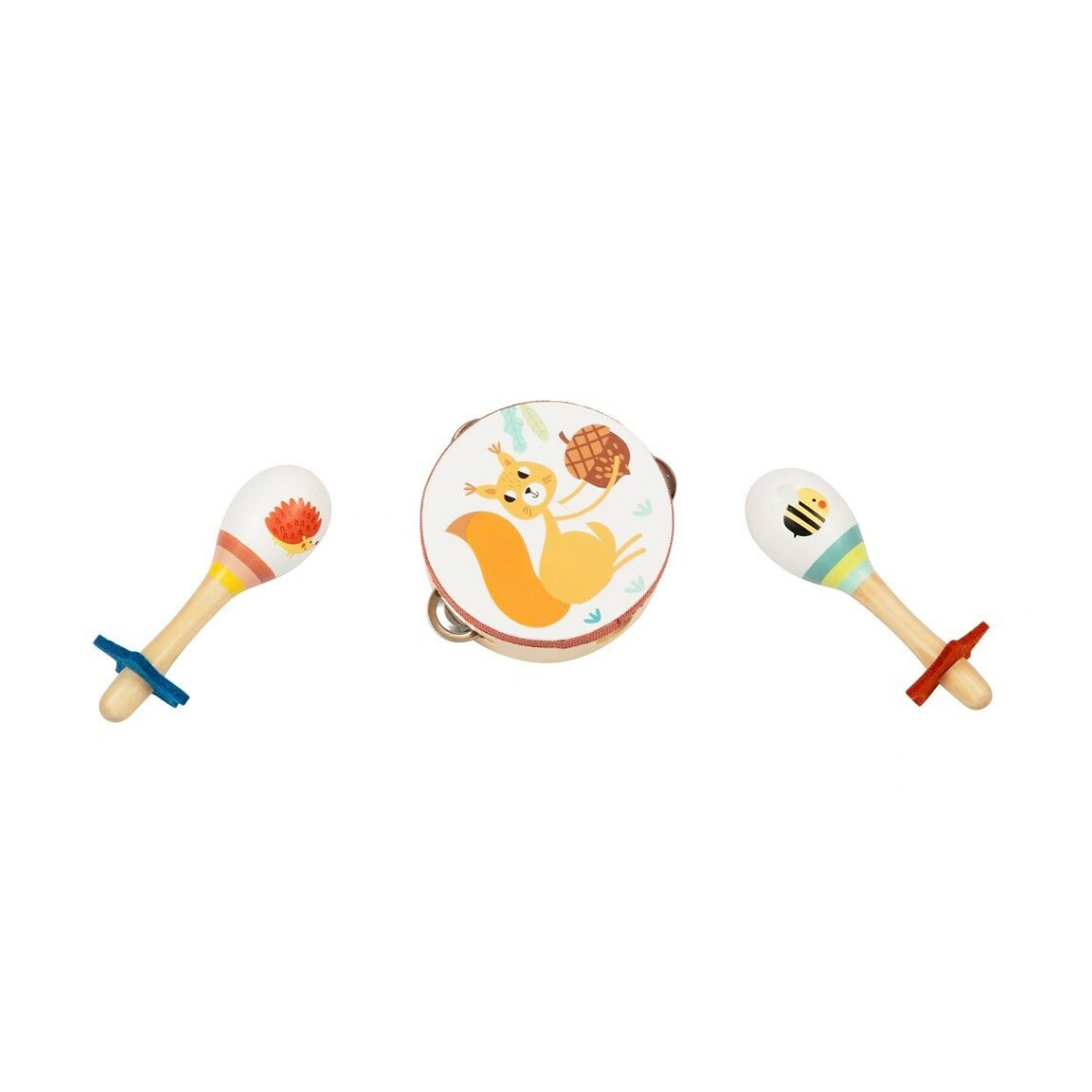 Дървен музикален комплект с горски животни 2Kids Toys – снимка 3