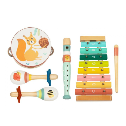 Дървен музикален комплект с горски животни 2Kids Toys – снимка 2