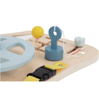 Дървено автомобилно табло с волан и ключалки 2Kids Toys – снимка 5
