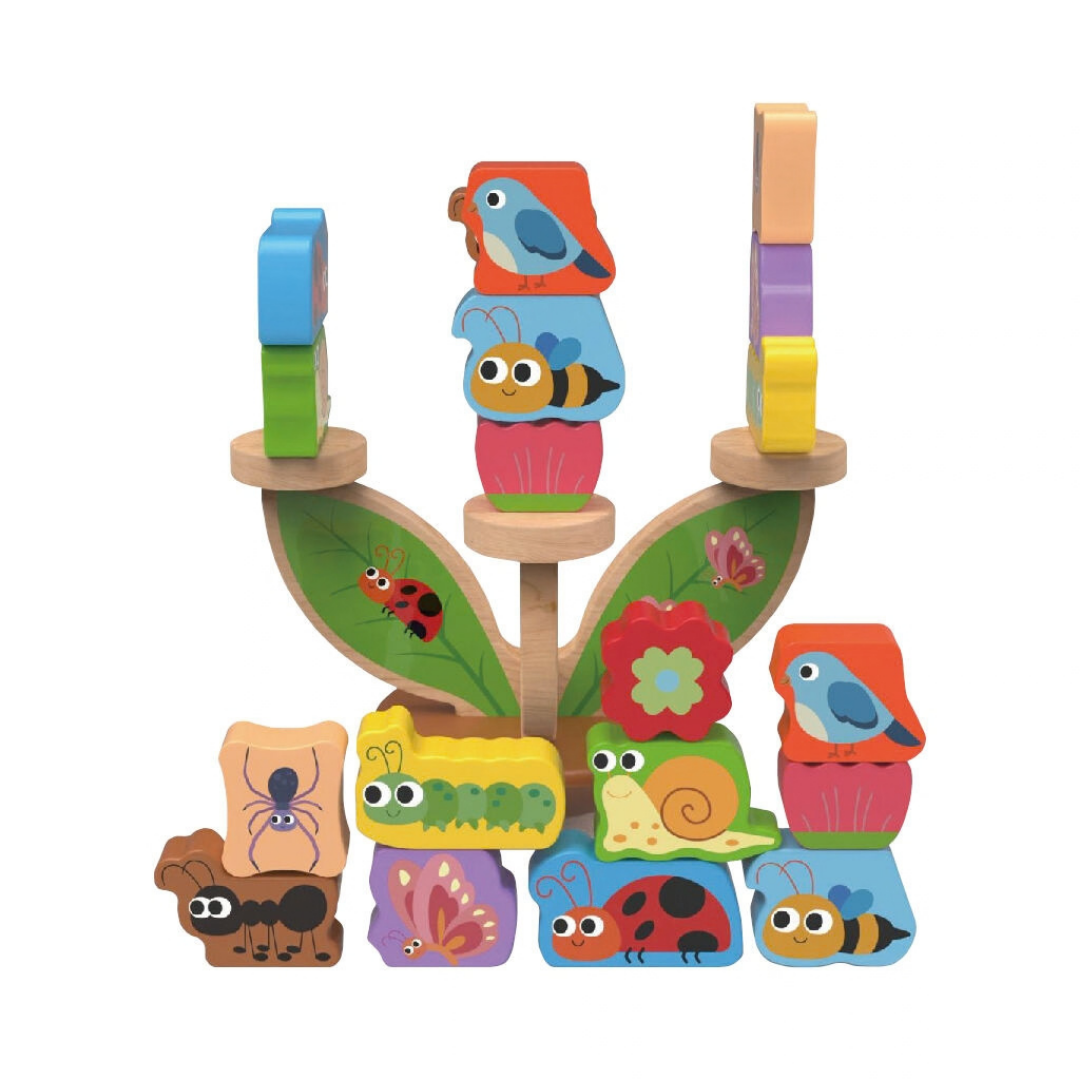 Дървена игра за баланс Полянка с фигури 2Kids Toys – снимка 5