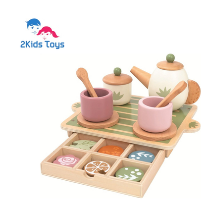 Дървен комплект за чаено парти 2Kids Toys – снимка 3