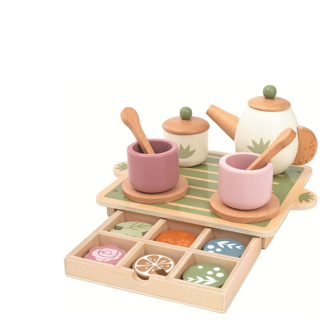 Дървен комплект за чаено парти 2Kids Toys – снимка 2