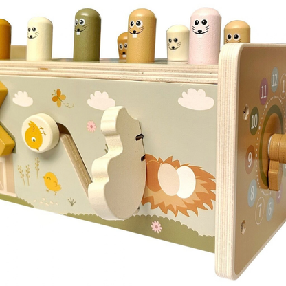 Дървена играчка Ферма с ксилофон и чукче 2Kids Toys – снимка 8