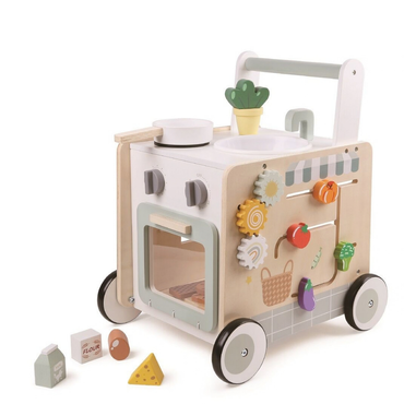 Дървена проходилка Монтесори с кухня 2Kids Toys – снимка 2