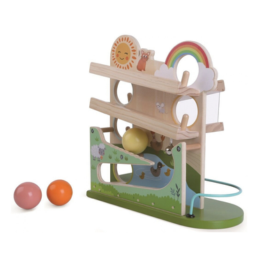 Дървена писта за топчета Щастлива ферма 2Kids Toys – снимка 2