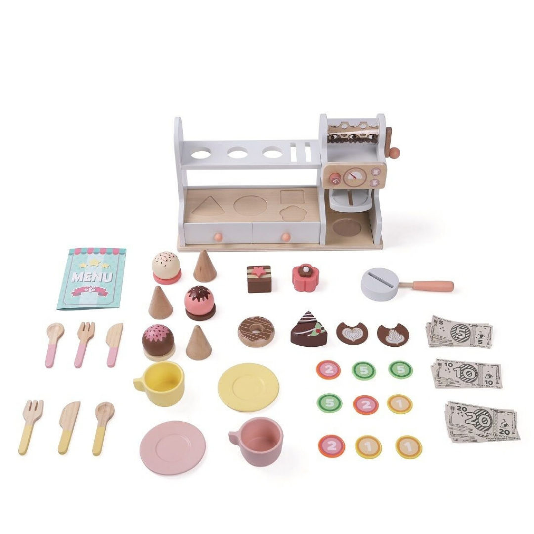 Дървена сладкарница и кафене 2 в 1 2Kids Toys – снимка 4