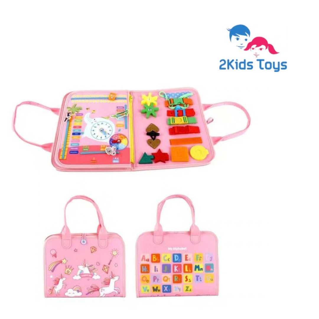 Сензорна текстилна тиха книжка с еднорог 2Kids Toys – снимка 3
