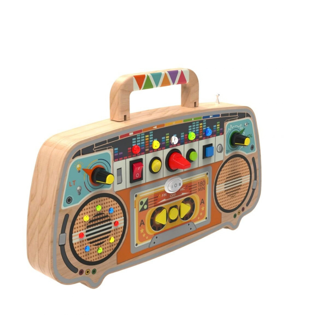 Дървена занимателна дъска FM радио 2Kids Toys – снимка 3