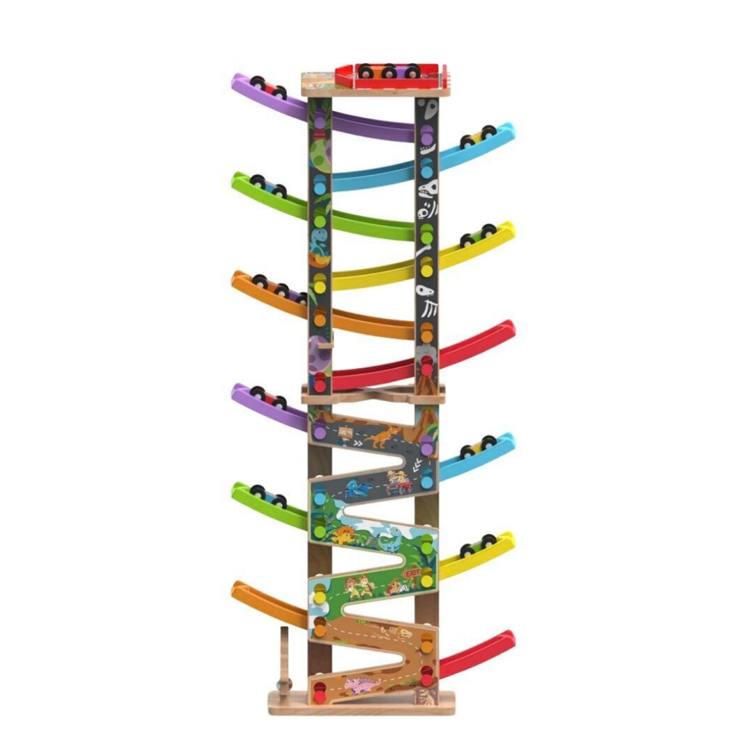Дървена писта с рампи и колички 2Kids Toys – снимка 9