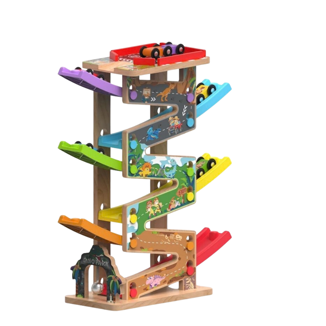 Дървена писта с рампи и колички 2Kids Toys – снимка 4