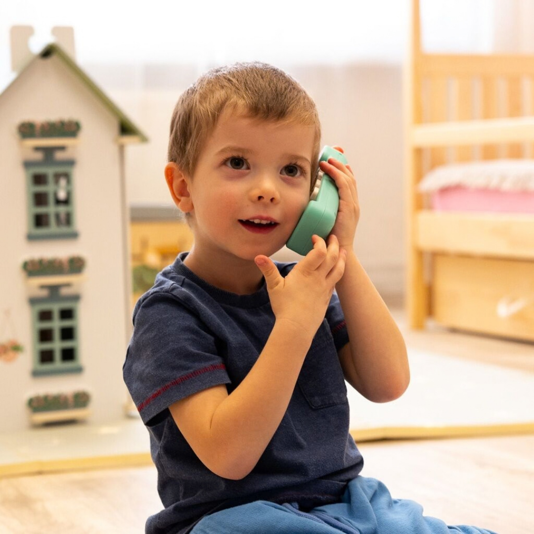 Дървен бизи борд Монтесори къща в сив цвят 2Kids Toys – снимка 10