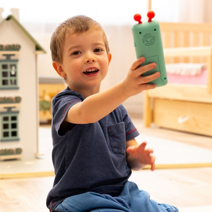Дървен бизи борд Монтесори къща в сив цвят 2Kids Toys – снимка 9