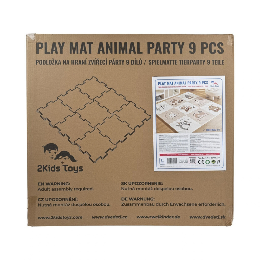 Мек пъзел-килим Animal Party с животни-музиканти 2Kids Toys – снимка 9