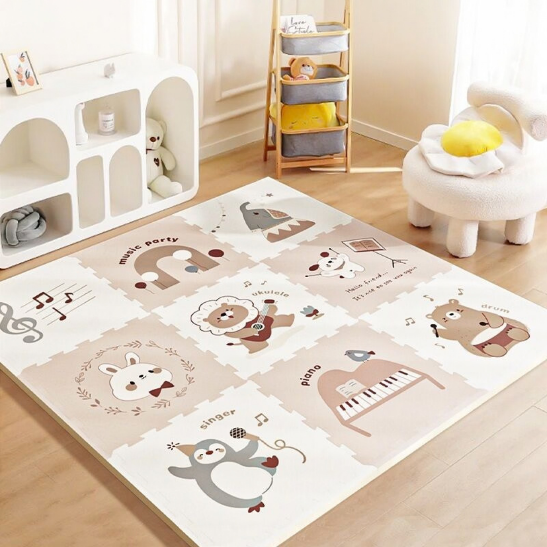 Мек пъзел-килим Animal Party с животни-музиканти 2Kids Toys – снимка 3