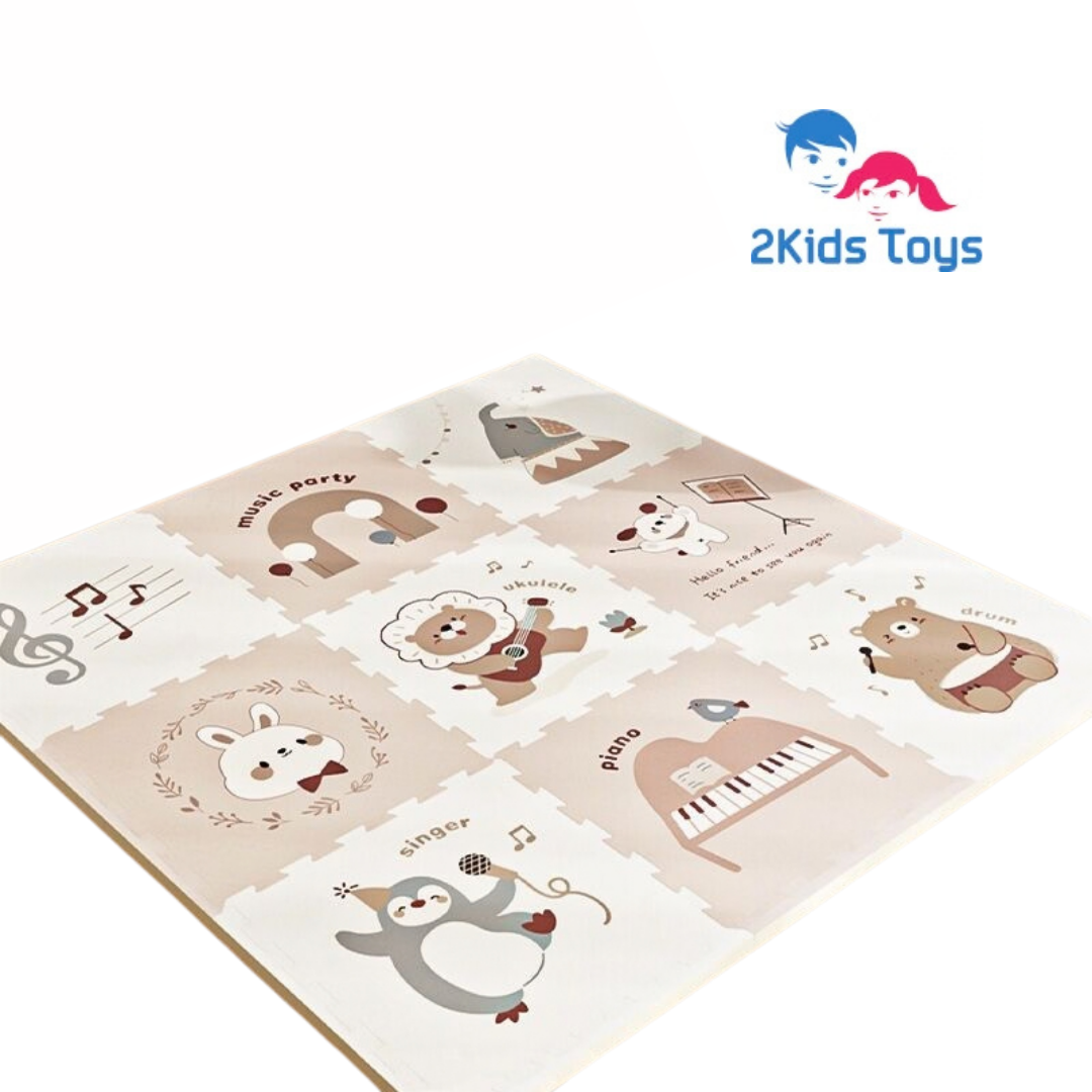 Мек пъзел-килим Animal Party с животни-музиканти 2Kids Toys – снимка 2