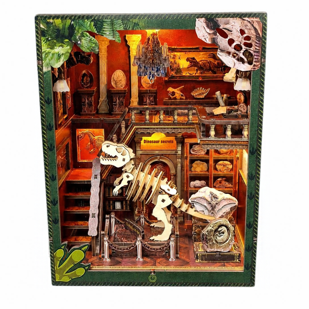 Сглобяем book nook Музей на динозаврите с LED осветление 2Kids Toys – снимка 2