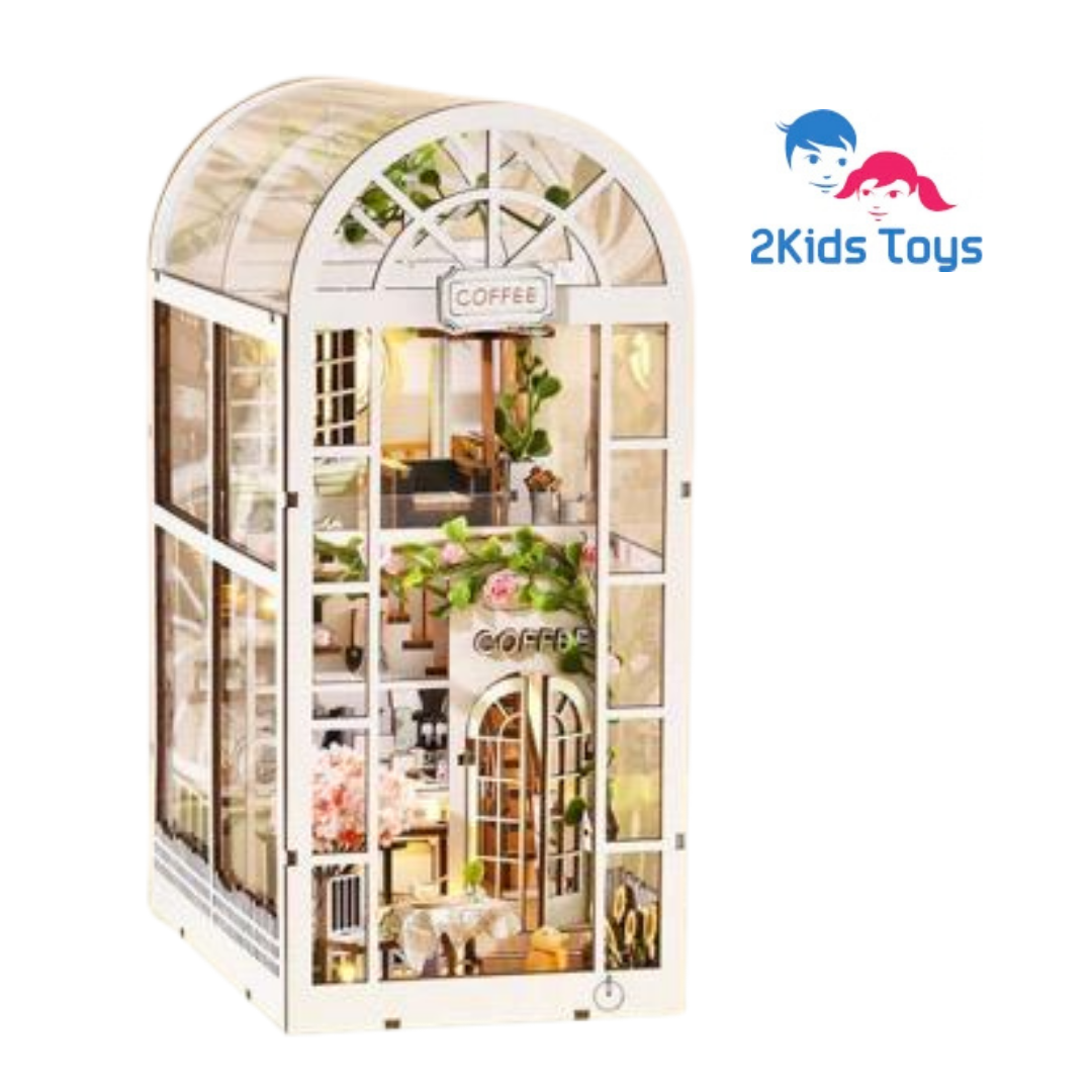 Сглобяем модел Book Nook White Garden с LED осветление 2Kids Toys
