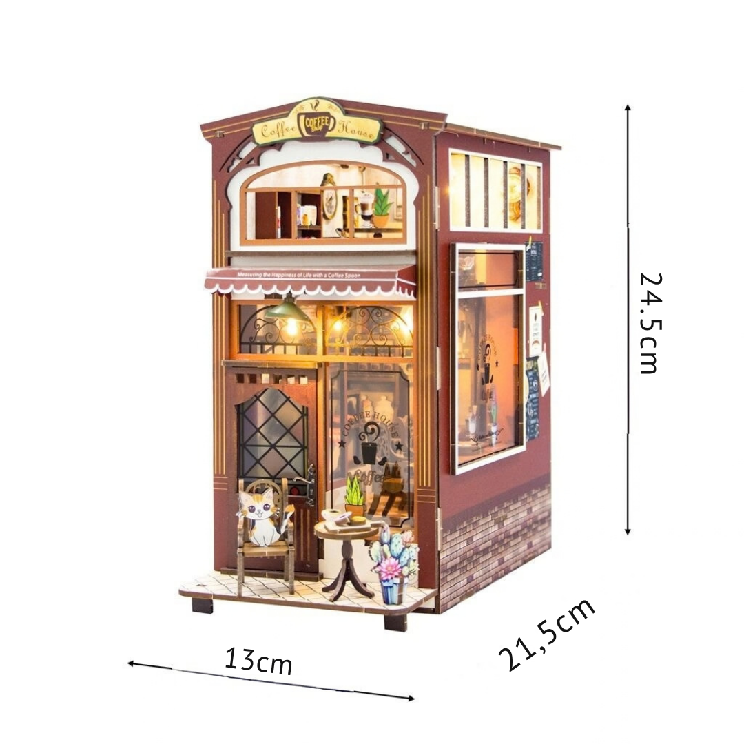 Сглобяем book nook модел Кафене с LED осветление 2Kids Toys – снимка 6