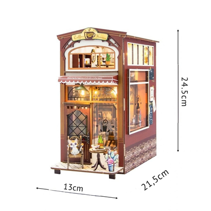Сглобяем book nook модел Кафене с LED осветление 2Kids Toys – снимка 6