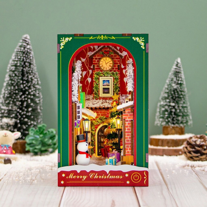 Сглобяем модел Book Nook White Christmas с LED осветление 2Kids Toys – снимка 4