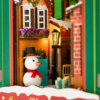 Сглобяем модел Book Nook White Christmas с LED осветление 2Kids Toys – снимка 9