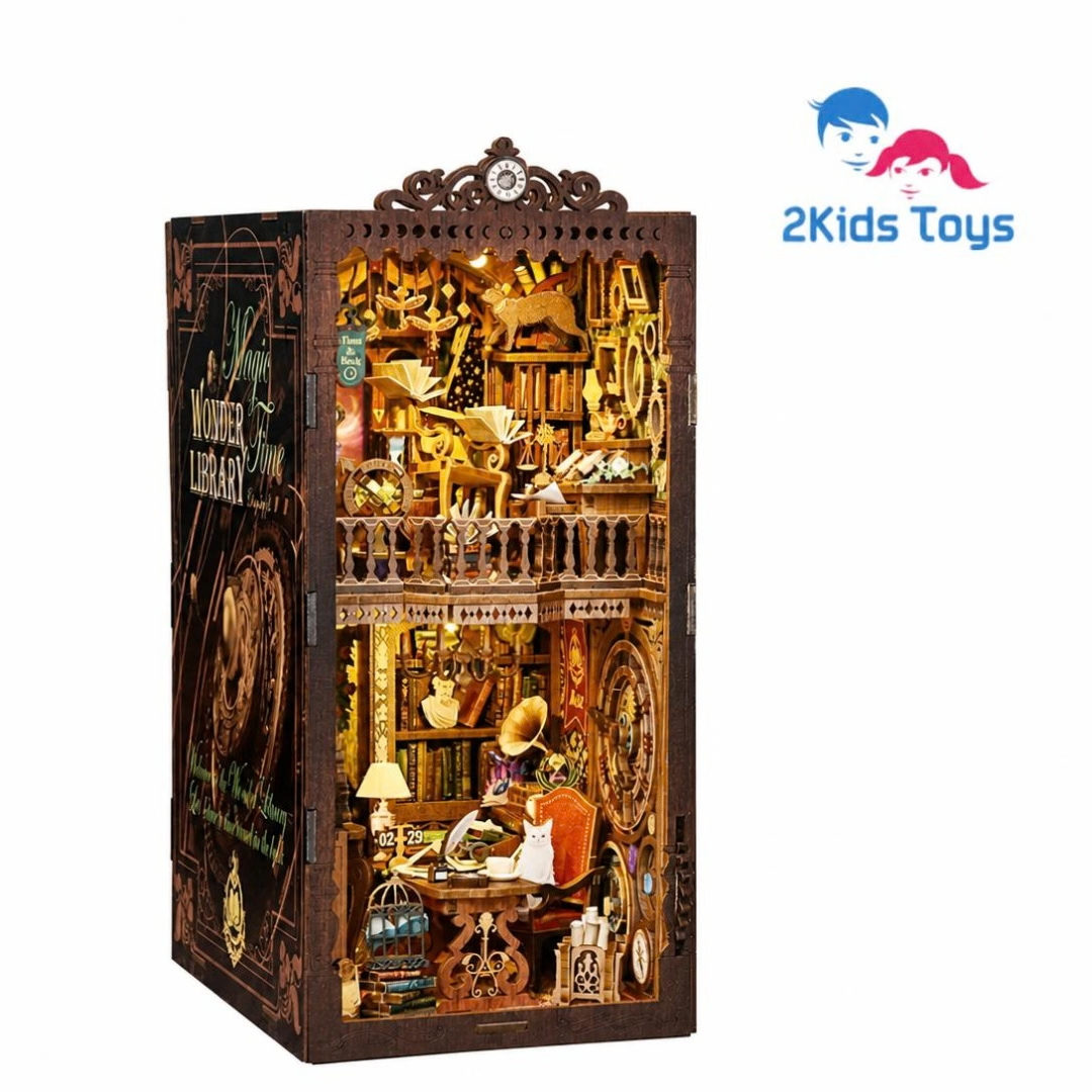 Сглобяем book nook Мистична библиотека с LED осветление 2Kids Toys – снимка 2