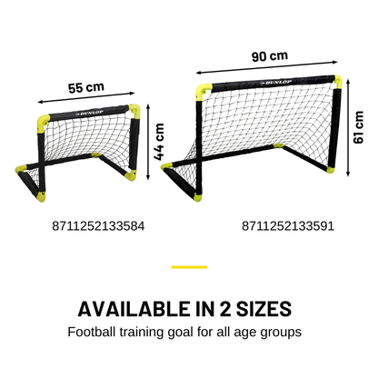 Dunlop 2 бр сгъваеми футболни врати 55x44x44 см