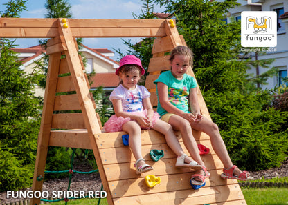 Fungoo 04410 SPIDER RED люлка, мрежа и стена за катерене
