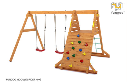 Fungoo 02990 Spider KING детска люлка и стена за катерене