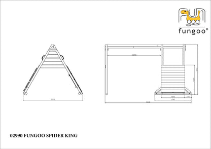 Fungoo 02990 Spider KING детска люлка и стена за катерене